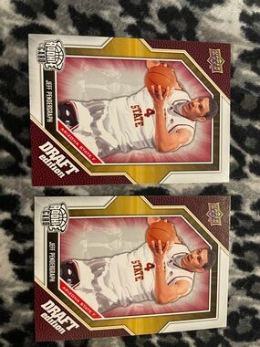 Jeff Pendergraph Draft Edition Basketball Trading Card - Maroon/Gold lot 2
